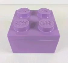 Purple Storage Brick 2 x 2 Storage Cube 4 Stud Case Container New