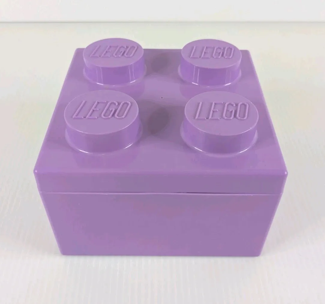 Purple Storage Brick 2 x 2 Storage Cube 4 Stud Case Container New