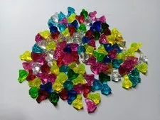 LEGO BULK LOT OF 110 TRANS ROCK 1X1 JEWEL FACET MIXED COLORS #30153
