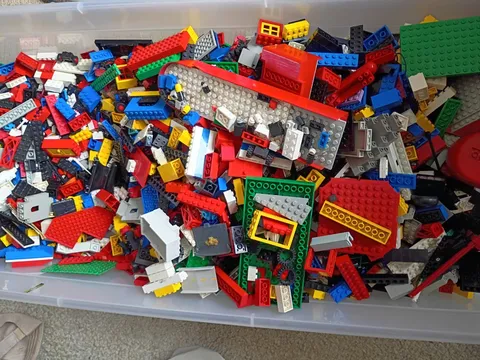 Fifteen(15+) Plus Pounds of LEGO Pieces -USED- Loose in Box