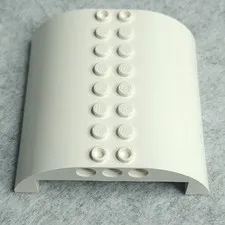 LEGO 54095 Slope Curved 8 x 8 x 2 Double White x1 Vintage New Genuine