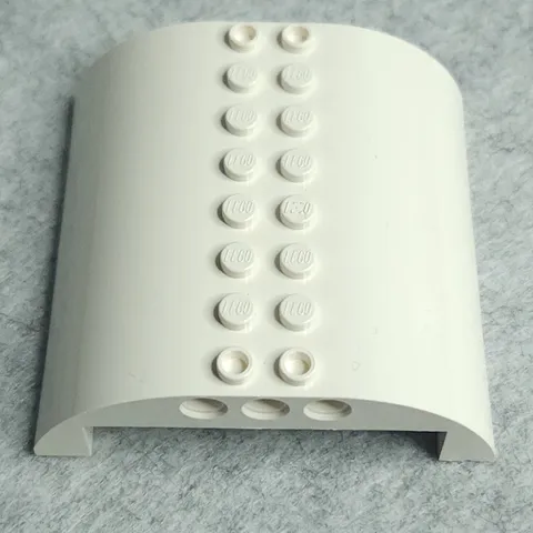 LEGO 54095 Slope Curved 8 x 8 x 2 Double White x1 Vintage New Genuine
