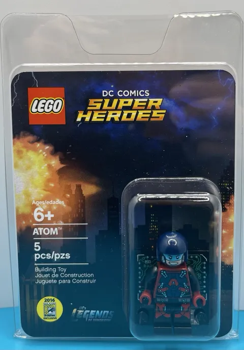 LEGO SDCC 2016 EXCLUSIVE ATOM MINIFIGURE DC SUPER HEROES New Sealed