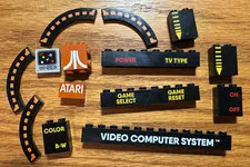 LEGO 10306 ATARI printed and sticker pieces