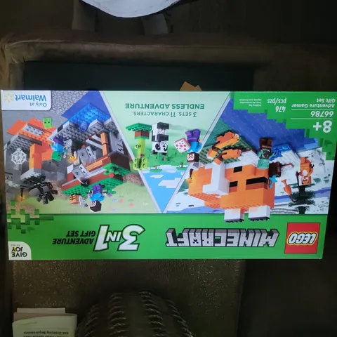 LEGO 66786 Minecraft 3 in 1 ADVENTURE GAMER GIFT SET -476 PCS BRAND NEW SEALED!