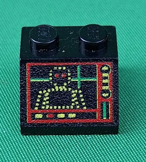 LEGO Droid Computer Control Screen Panel Slope Printed Part 
