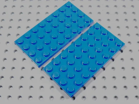 LEGO Lot of 2 Blue 4x8 Plates BM