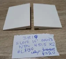 #4819# Genuine Lego 4515 slope 10* white 6 x 8  NEW  Combined shipping