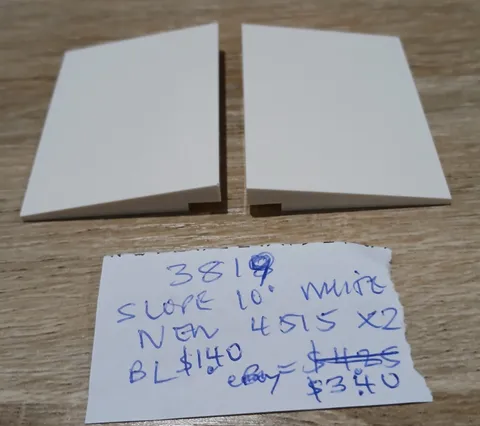 #4819# Genuine Lego 4515 slope 10* white 6 x 8  NEW  Combined shipping
