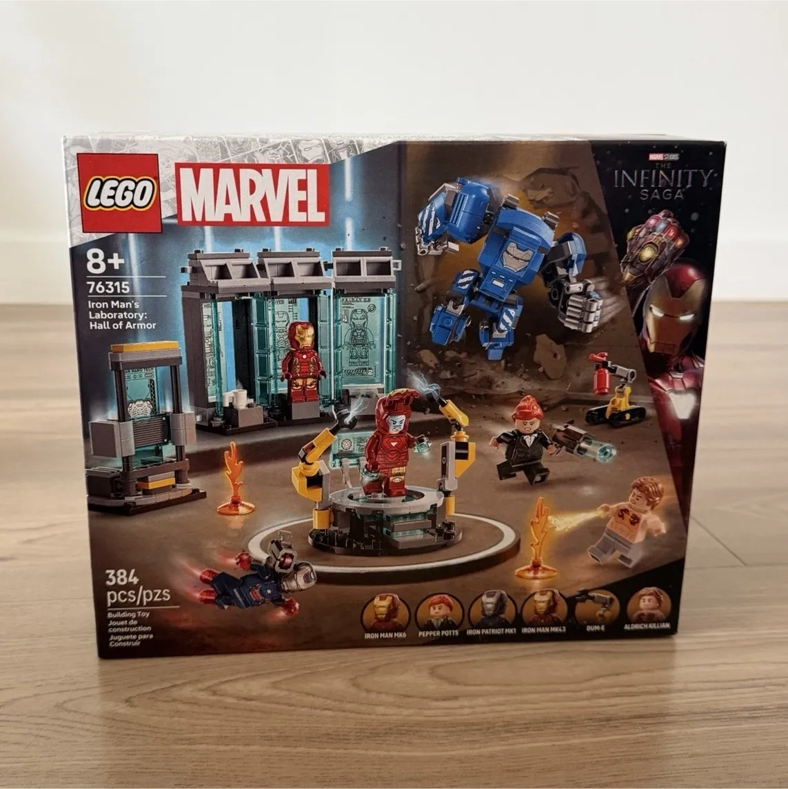 LEGO Marvel 76315 Iron Man's Laboratory Hall of Armor 384pc