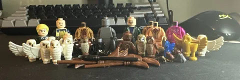 LEGO Harry Potter Minifigure & Accessories Lot w/ Owls and Golden Snitch