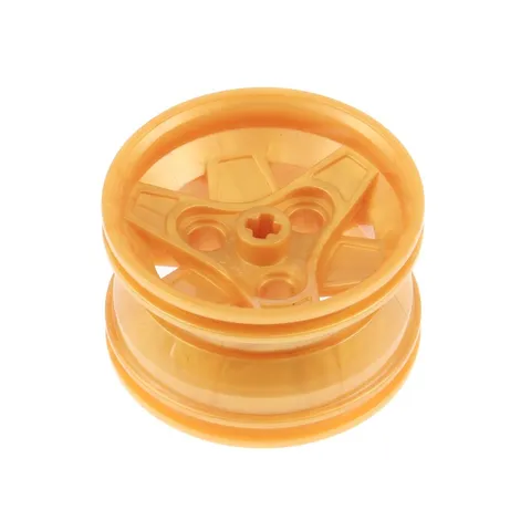 1x LEGO Technic Wheel Rim 43.2x26 Pearl Gold 3 Pin Holes 4297499 41896