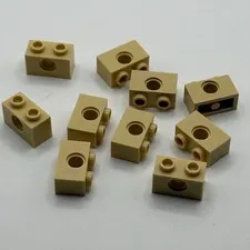LEGO 3700 Brick, 1 x 2 (10pcs) - Tan