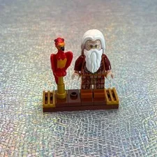 LEGO Mini Figures Albus Dumbledore Phoenix Fawkes Harry Potter