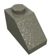 LEGO Part 3040b - Dark Gray Brick Sloped 45° 2 x 1 with Bottom Pin