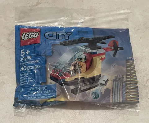New Lego Sealed Polybag City  Fire Helicopter 30566  40pcs Lego Water Shooter
