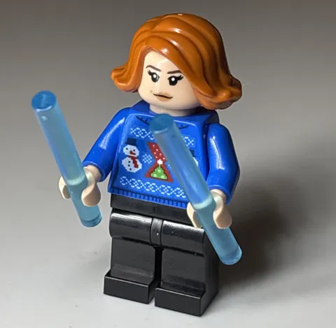 LEGO  Minifigure sh0907 Black Widow - Holiday Sweater