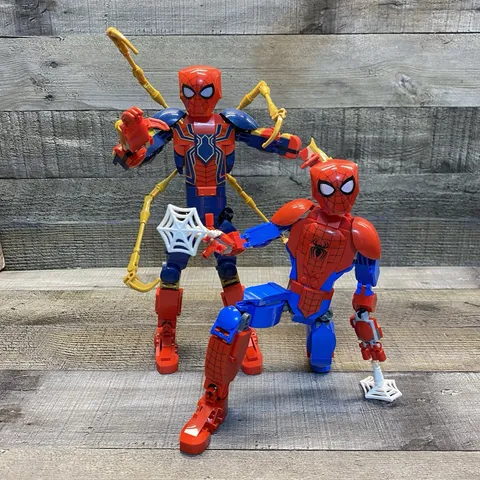 LEGO Marvel Buildable Spider-Man Figures 76226, 76298 No Box or Manual Complete
