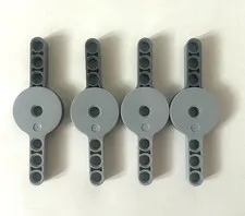 x4 Lego Lot Technic Hinge 3x9 44224 & 44225 Modern Dark Grey / Bright Grey AT AT