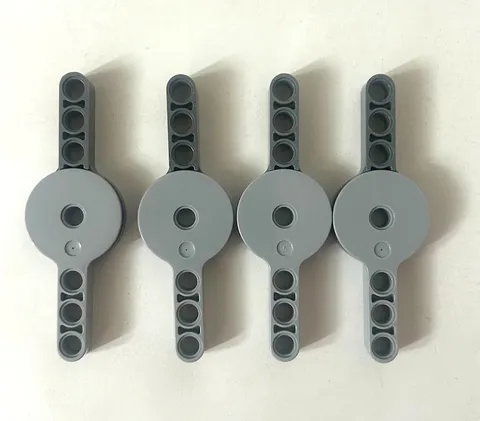 x4 Lego Lot Technic Hinge 3x9 44224 & 44225 Modern Dark Grey / Bright Grey AT AT
