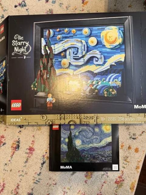 LEGO Ideas: Van Gogh The Starry Night 21333 Empty Box & Manual/Instructions Only