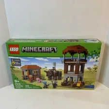 LEGO Building Kit 665pc Green Minecraft The Pillager Outpost 21278