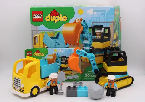 Lego Duplo 10931 Truck & Tracked Excavator Complete Retired EOL
