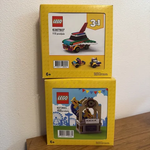 LEGO Swing Ship Ride 6373621 & Rebuild The World Flying Car 6387807 New Sealed