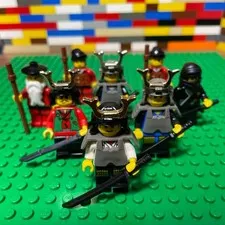 LEGO Castle Ninja Samurai Shogun Minifigure Lot Sensei Wu Vintage Set