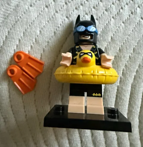 LEGO Lobster-Lovin' Batman Minifigure w/ Yellow Duck Swim Ring