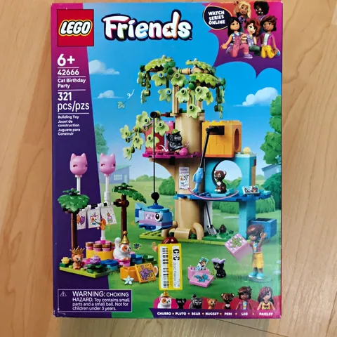 LEGO Friends Cat Birthday Party Set 42666 321pcs Building Toy Ages 6+