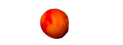 LEGO Bionicle Zamor Sphere Red w/ Marbled Bright Light Orange Pattern 54821pb01