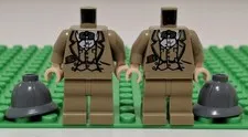 Lego Indiana Jones Henry Jones Sr 2 Minifigures Lot NO HEAD