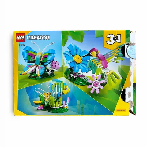 Used LEGO Creator 3-in-1 Wildlife: Colorful Hummingbird 31384 Set