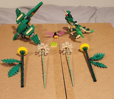 Random Lot Of LEGO Dragon Dinosaur Zoey Flowers Minifig