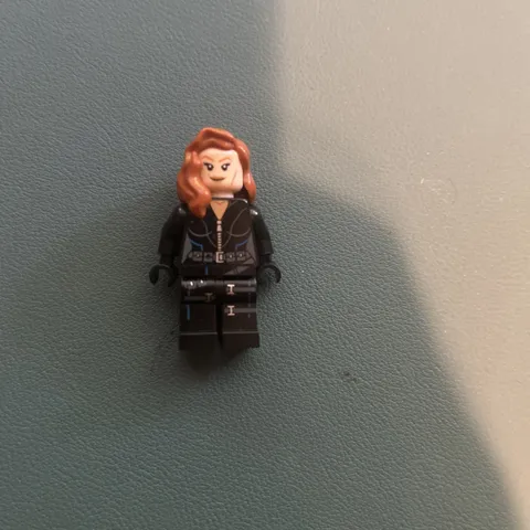 LEGO Minifigure - Black Widow - Black Jumpsuit, Dark Orange Mid-Hair - sh0035