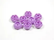 LEGO Lot of 8 Lavender Purple Rose Flowers Plants Minifig I12