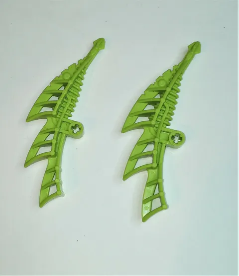 2 Hero Factory Parts number 87827 Lime Green Weapon Corroder Claws Lego retired