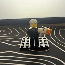 LEGO Minifigure Ultra Agents Solomon Blaze Mechanical Leg Gold Tie Black Suit