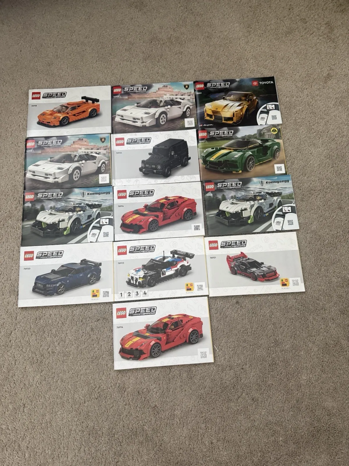 LEGO Speed Champions Instruction Manual Lot Mixed Sets MANUALS ONLY
