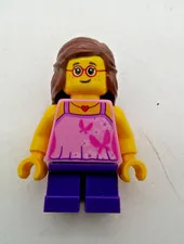 LEGO 60153 Fun at the Beach Beachgoer Girl in Pink Top Minifigure Minifig
