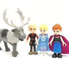 LEGO Disney Frozen Mini Doll Lot - Anna Elsa Sven & Kristoff FRIENDS Minifigures