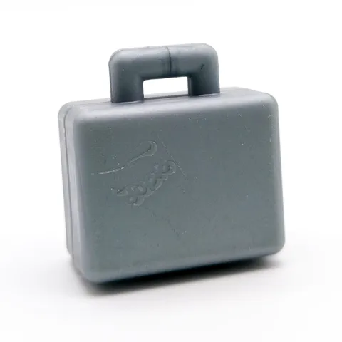 LEGO DUPLO Suitcase Luggage Briefcase Duplo Bunny Embossed on Both Sides Silver 6427