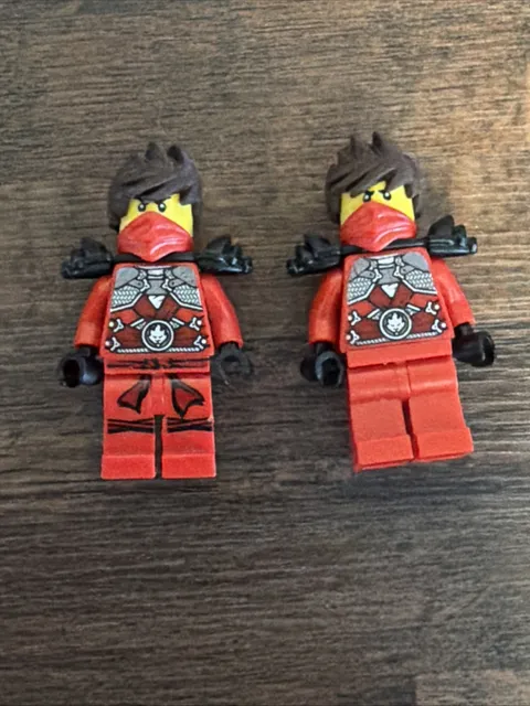 LEGO Ninjago Kai Minifigures Stone Armor Rebooted Two Figures!