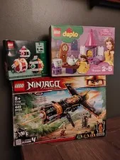 Ninjago 71736 Boulder Blaster, Duplo Belle's Tea Party 10877 & Christmas Ornamen