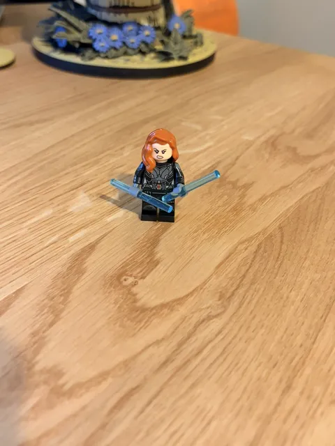 LEGO® Minifig sh1012 - Black Widow - Black Jumpsuit