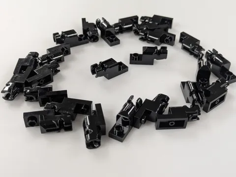 Lego x25 New Black Projectile Launcher, 1 x 2 Mini Blaster / Shooter # 15403 MOC