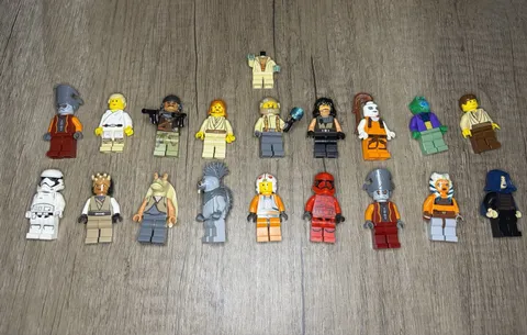 LEGO Star Wars Minifigure Lot (Quinlan Vos, Aurra Sing, Eeth Koth, ObiWan, Luke)