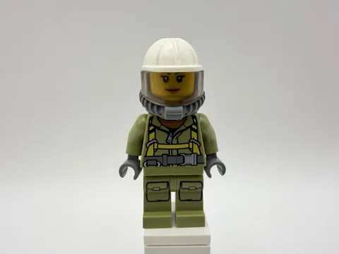 LEGO CITY Part cty0681 - Volcano Explorer, female w/ helmet+breathing gear -MINT