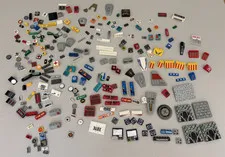 LEGO HUGE LOT of 250 Decorated Stickers Sticker Printed BRICK TILES etc (Lot 1)